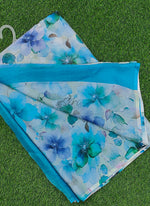 Load image into Gallery viewer, Beautiful Digital Print Nara Chiffon Saree with Blouse