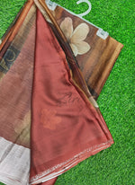 Load image into Gallery viewer, Lovely Premium Digital Print Chiffon Saree in Satin Finish Border