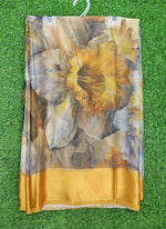 Load image into Gallery viewer, Lovely Premium Digital Print Chiffon Saree in Satin Finish Border