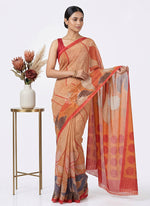 Load image into Gallery viewer, Siri Collections Premium Digital Print Chiffon Sarees with Blouse