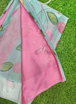 Load image into Gallery viewer, Lovely Premium Digital Print Chiffon Saree in Satin Finish Border