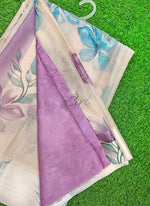 Load image into Gallery viewer, Lovely Premium Digital Print Chiffon Saree in Satin Finish Border