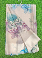 Load image into Gallery viewer, Lovely Premium Digital Print Chiffon Saree in Satin Finish Border