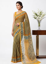 Load image into Gallery viewer, Siri Collections Premium Digital Print Chiffon Sarees with Blouse