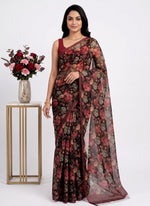 Load image into Gallery viewer, Siri Collections Premium Digital Print Chiffon Sarees with Blouse