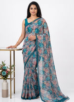 Load image into Gallery viewer, Siri Collections Premium Digital Print Chiffon Sarees with Blouse