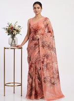Load image into Gallery viewer, Siri Collections Premium Digital Print Chiffon Sarees with Blouse