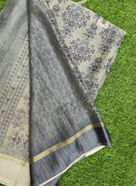 Load image into Gallery viewer, Beautiful Digital Print Chiffon Saree in Satin Borders