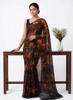 Load image into Gallery viewer, Siri Collections Premium Digital Print Chiffon Sarees with Blouse