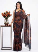Load image into Gallery viewer, Siri Collections Premium Digital Print Chiffon Sarees with Blouse