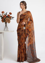 Load image into Gallery viewer, Siri Collections Premium Digital Print Chiffon Sarees with Blouse
