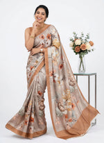 Load image into Gallery viewer, Latest Digital Print Satin Crepe Silk Saree
