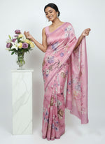 Load image into Gallery viewer, Latest Digital Print Satin Crepe Silk Saree