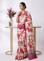 Load image into Gallery viewer, Latest Digital Print Satin Crepe Silk Saree