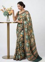 Load image into Gallery viewer, Siri Digital Print Satin Crepe Saree