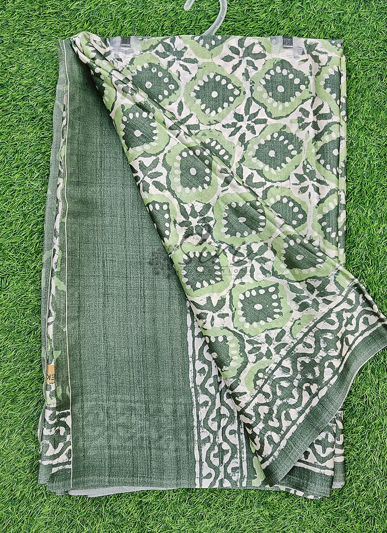 Latest Digital Print Satin Crepe Silk Saree