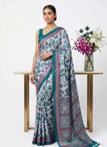 Load image into Gallery viewer, Digital Print Satin Silk Saree