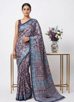 Load image into Gallery viewer, Digital Print Satin Silk Saree
