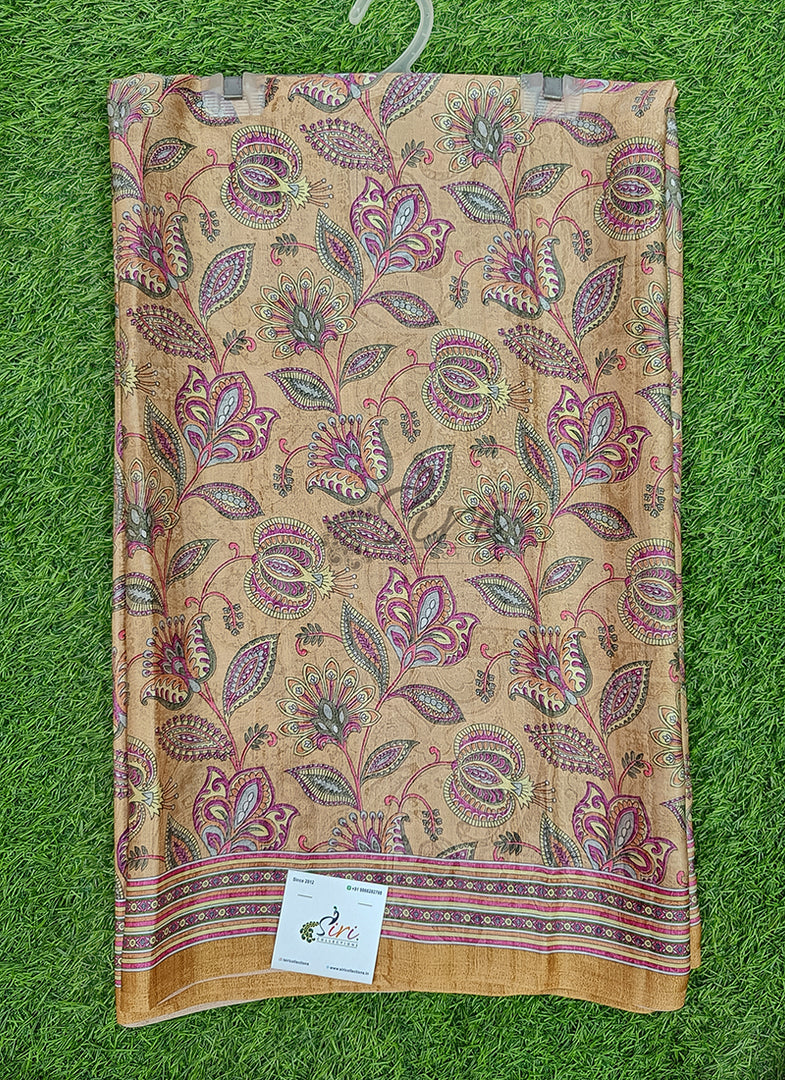 Latest Digital Print Satin Crepe Silk Saree