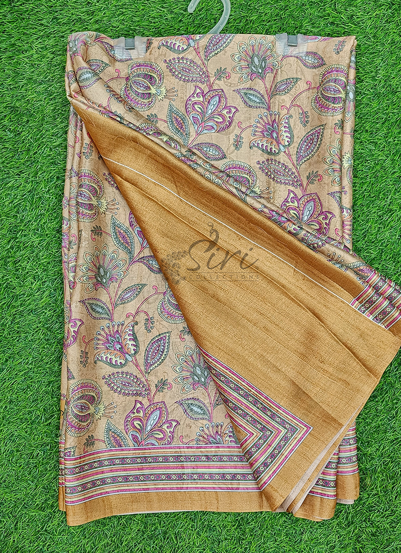 Latest Digital Print Satin Crepe Silk Saree