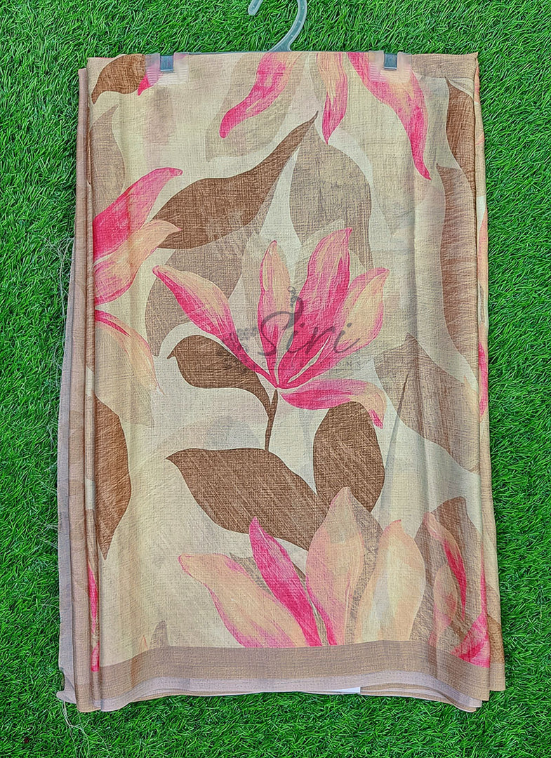 Latest Digital Print Satin Crepe Silk Saree