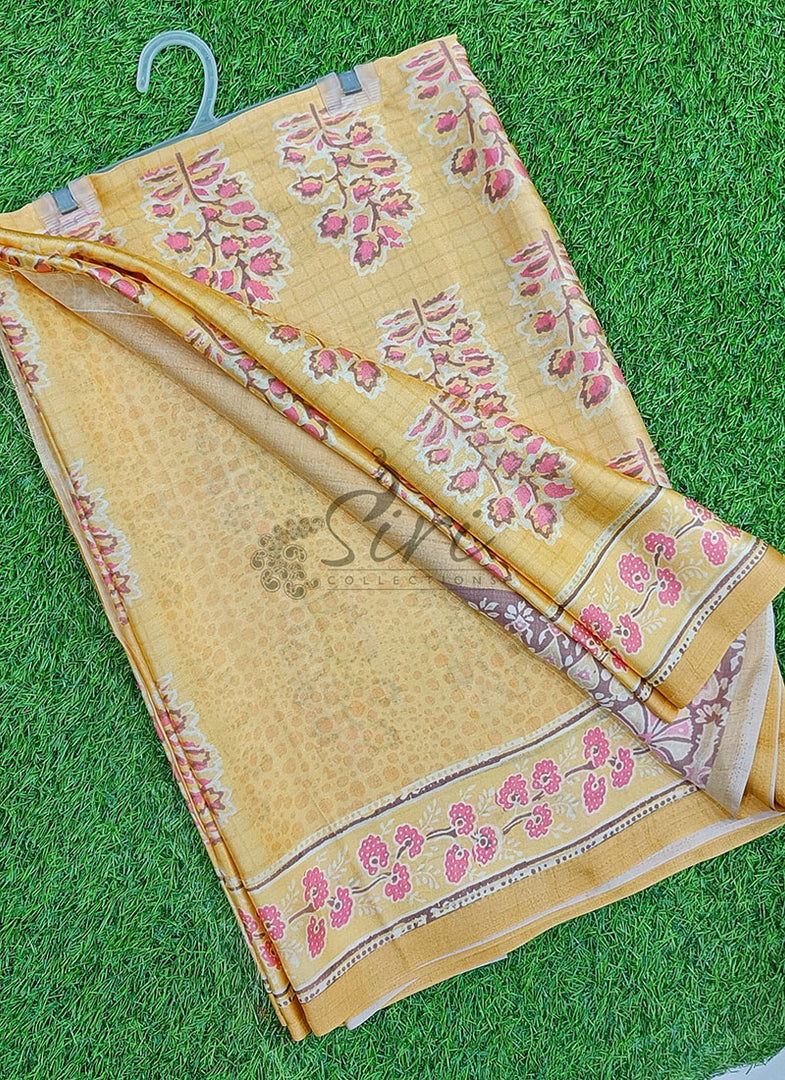 Latest Digital Print Satin Crepe Silk Saree