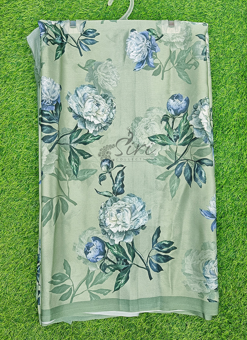 Latest Digital Print Satin Crepe Silk Saree