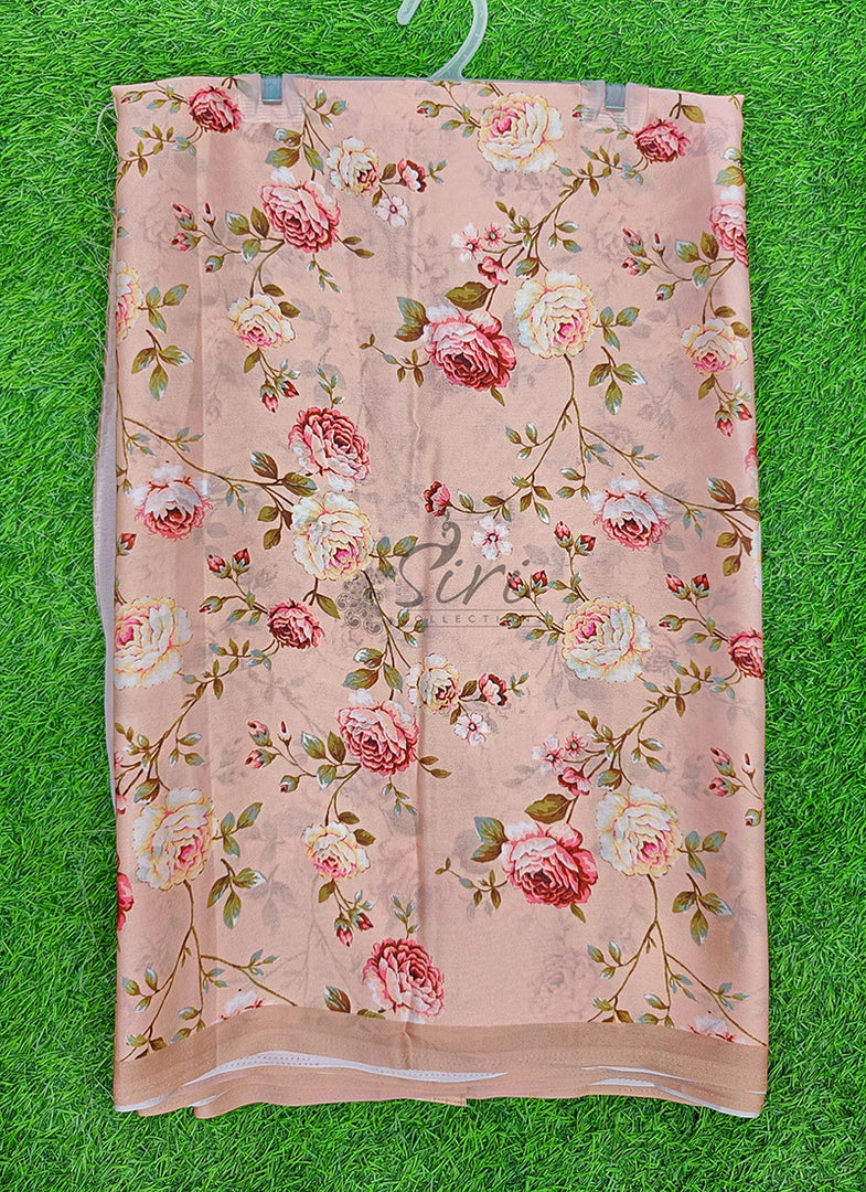 Latest Digital Print Satin Crepe Silk Saree