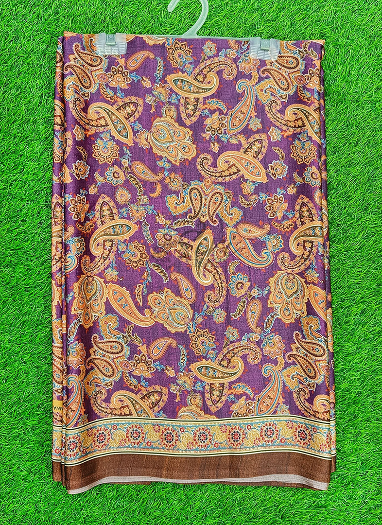 Latest Digital Print Satin Crepe Silk Saree