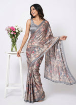 Load image into Gallery viewer, Latest Digital Print Satin Crepe Silk Saree