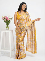 Load image into Gallery viewer, Siri Collections Premium Digital Print Satin Crepe Silk Saree