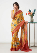 Load image into Gallery viewer, Latest Digital Print Satin Crepe Silk Saree