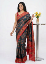 Load image into Gallery viewer, Latest Digital Print Satin Crepe Silk Saree