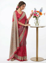 Load image into Gallery viewer, Latest Premium Digital Print Satin Crepe Silk Saree