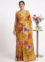 Load image into Gallery viewer, Siri Collections Premium Digital Print Satin Crepe Silk Saree