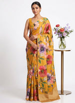Load image into Gallery viewer, Siri Collections Premium Digital Print Satin Crepe Silk Saree