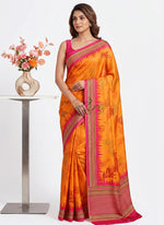 Load image into Gallery viewer, Siri Collections Premium Digital Print Satin Crepe Silk Saree