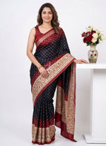 Load image into Gallery viewer, Siri Collections Premium Digital Print Satin Crepe Silk Saree
