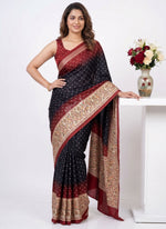 Load image into Gallery viewer, Siri Collections Premium Digital Print Satin Crepe Silk Saree