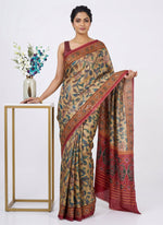 Load image into Gallery viewer, Siri Collections Premium Digital Print Satin Crepe Saree