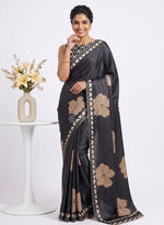 Load image into Gallery viewer, Siri Collections Premium Digital Print Satin Silk Saree