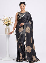 Load image into Gallery viewer, Siri Collections Premium Digital Print Satin Silk Saree