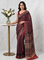 Load image into Gallery viewer, Siri Collections Premium Digital Print Satin Crepe Silk Saree