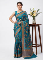 Load image into Gallery viewer, Siri Collections Premium Digital Print Satin Crepe Silk Saree