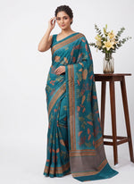 Load image into Gallery viewer, Siri Collections Premium Digital Print Satin Crepe Silk Saree