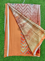 Load image into Gallery viewer, Lovely Digital Print Satin Saree