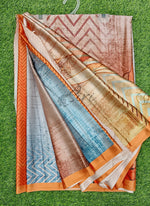 Load image into Gallery viewer, Lovely Digital Print Satin Saree