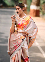 Load image into Gallery viewer, Lovely Digital Print Satin Saree
