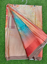 Load image into Gallery viewer, Lovely Digital Print Satin Saree