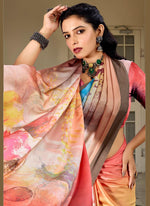 Load image into Gallery viewer, Lovely Digital Print Satin Saree